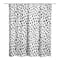 Monochromatic Spot Pattern 71" x 74" Shower Curtain